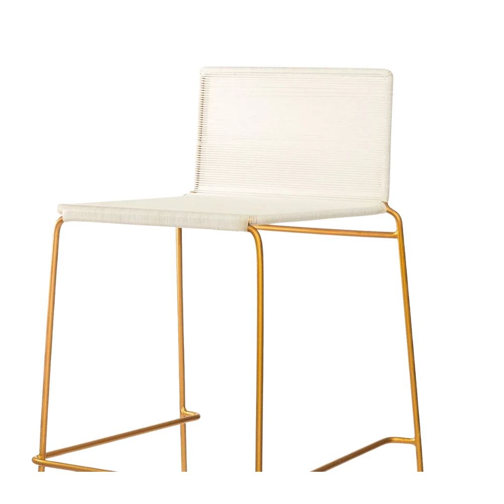 Silla alta — Base de metal, correas de PVC