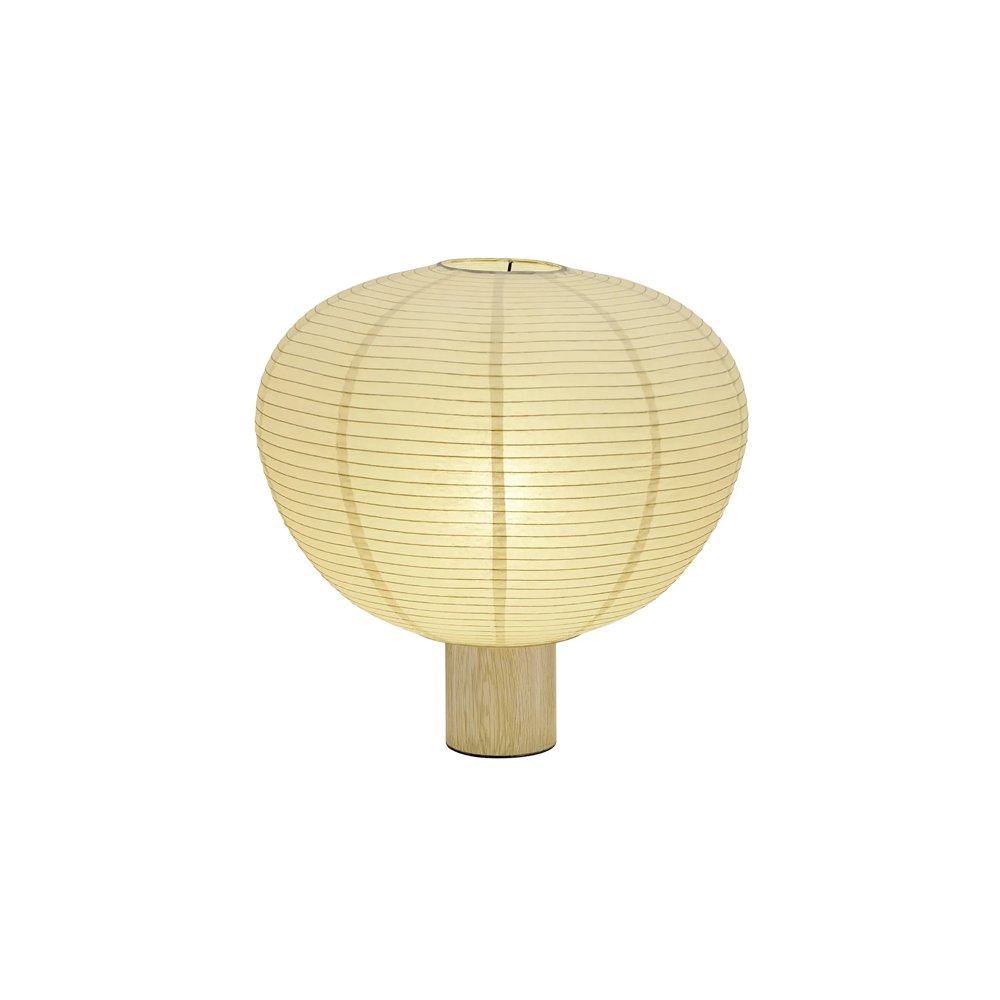 Oak and ricepaper table lamp